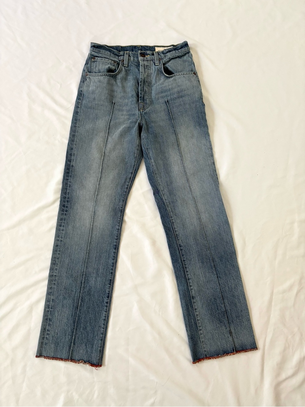 Imogene + Willie Women’s Retro Jeans with red embroidery size 25